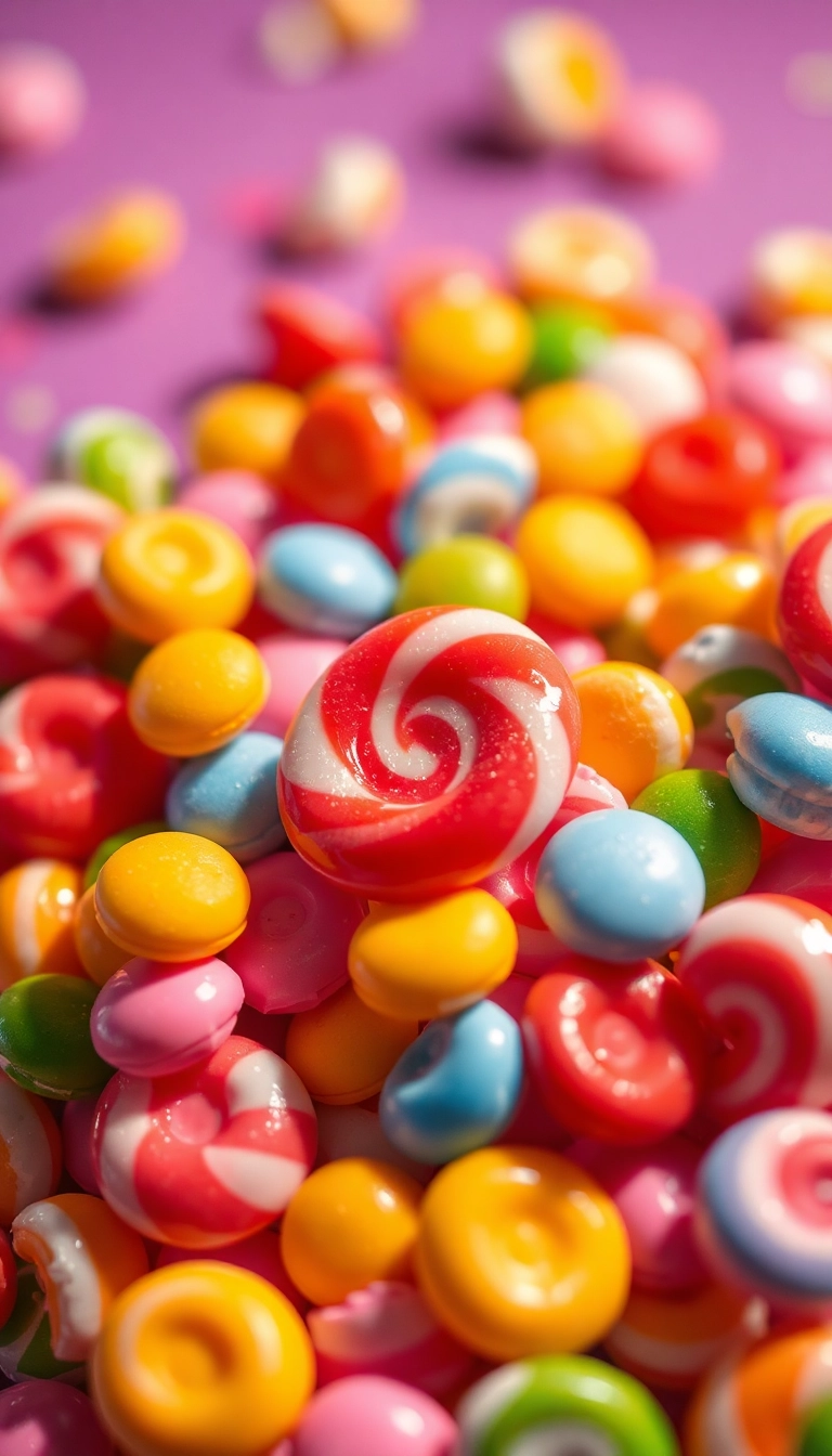 Best Mixed Candies Close Up Phone Sleek Wallpaper